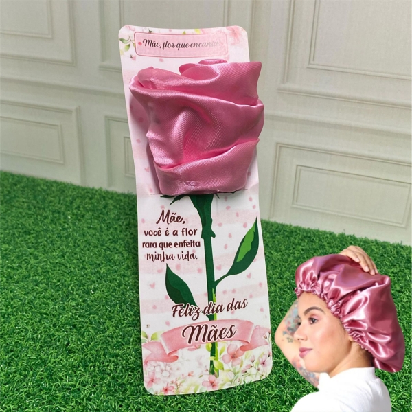 Cartão Flor Touca de Cetim - Arquivo Digital - Imagem 2