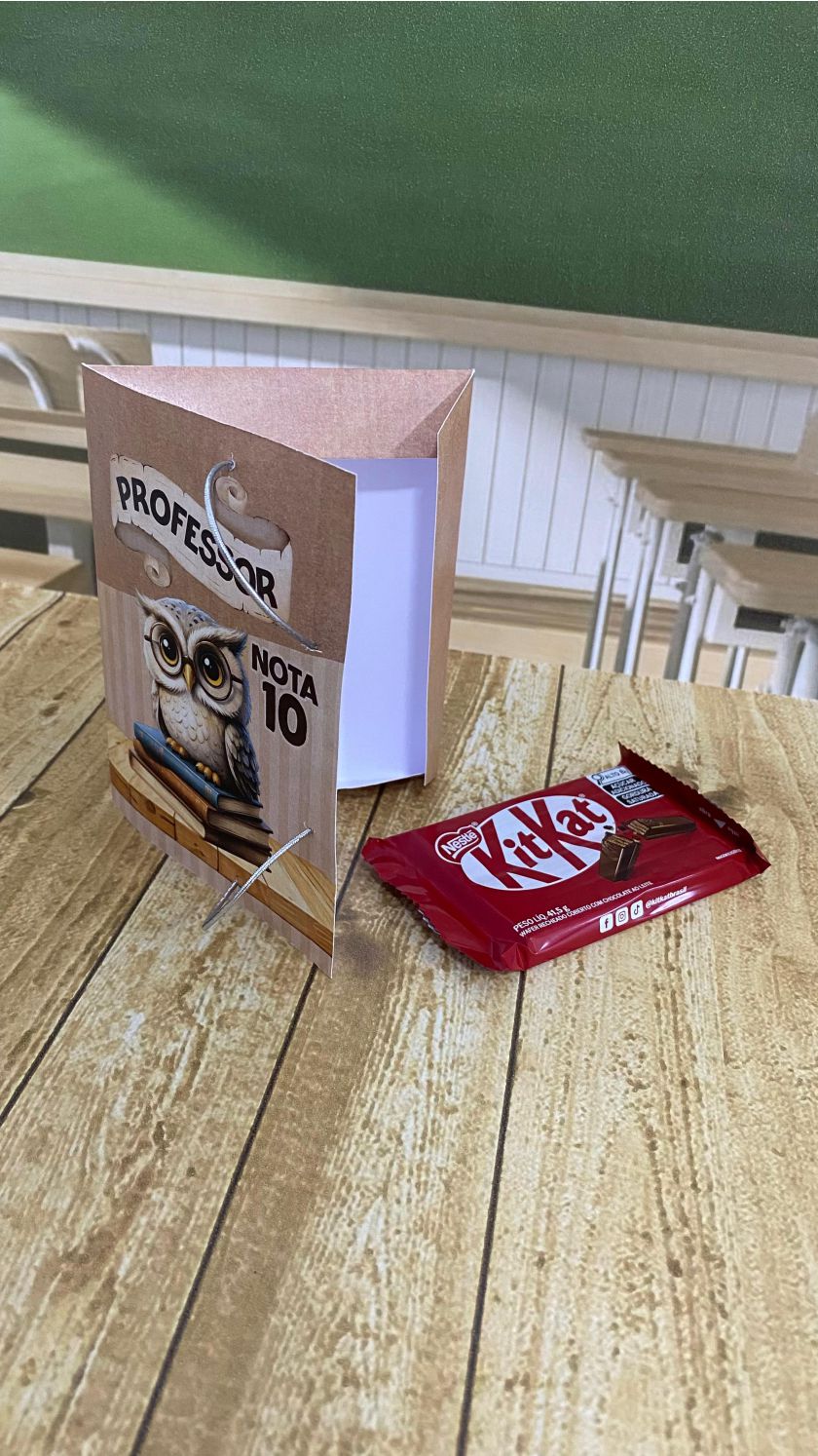 Mini pasta escolar para Kit Kat - Dia dos professores - Imagem 2
