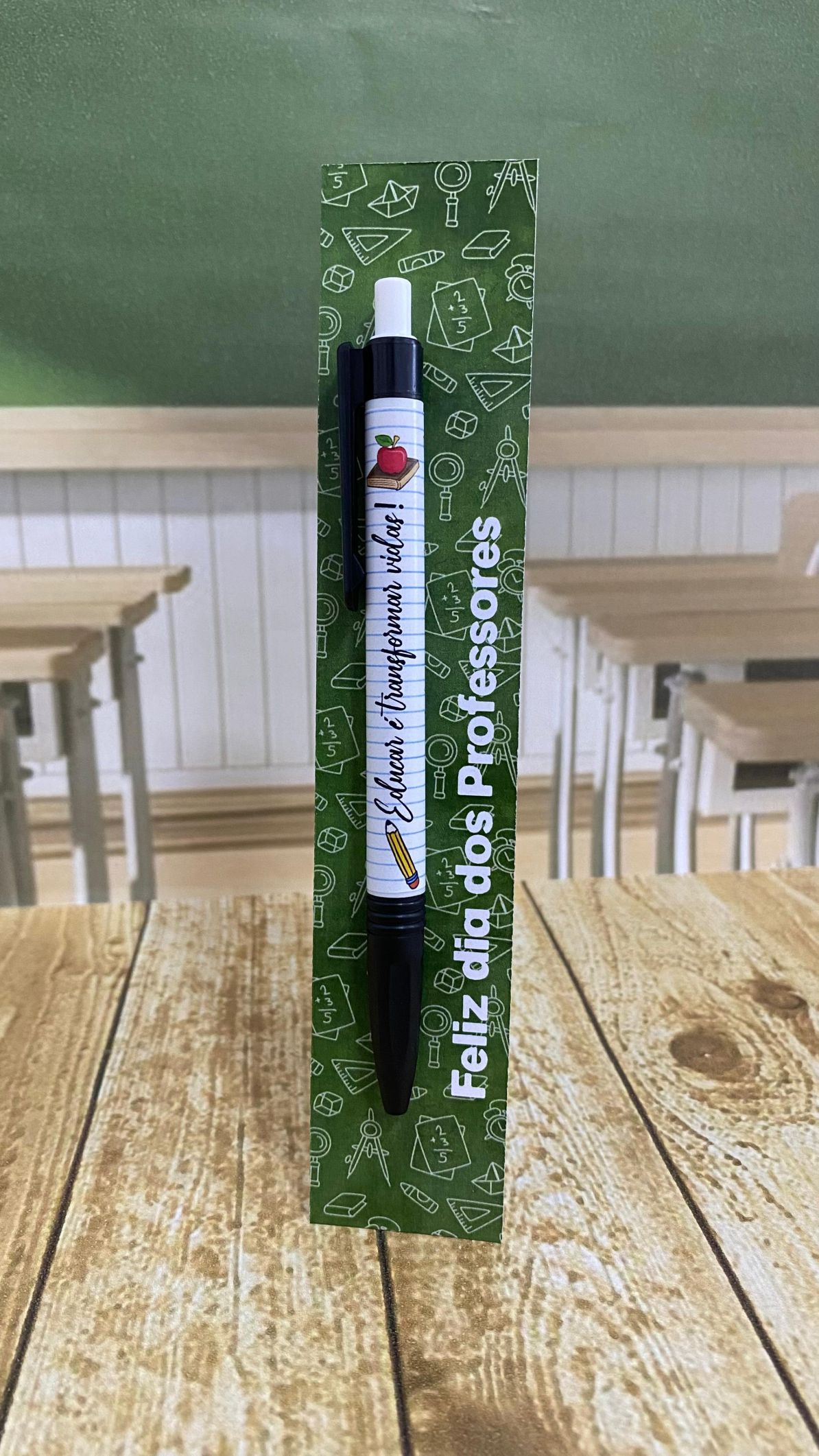🎁 Cartão e Adesivo para Caneta – Arquivo Digital Dia dos Professores - Imagem 3