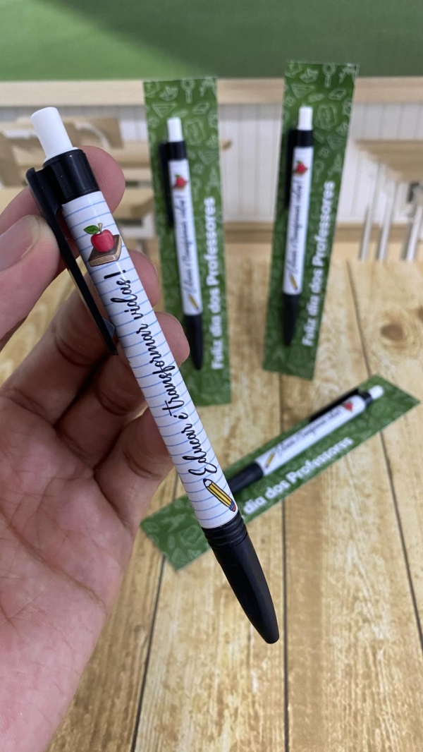 🎁 Cartão e Adesivo para Caneta – Arquivo Digital Dia dos Professores - Imagem 4