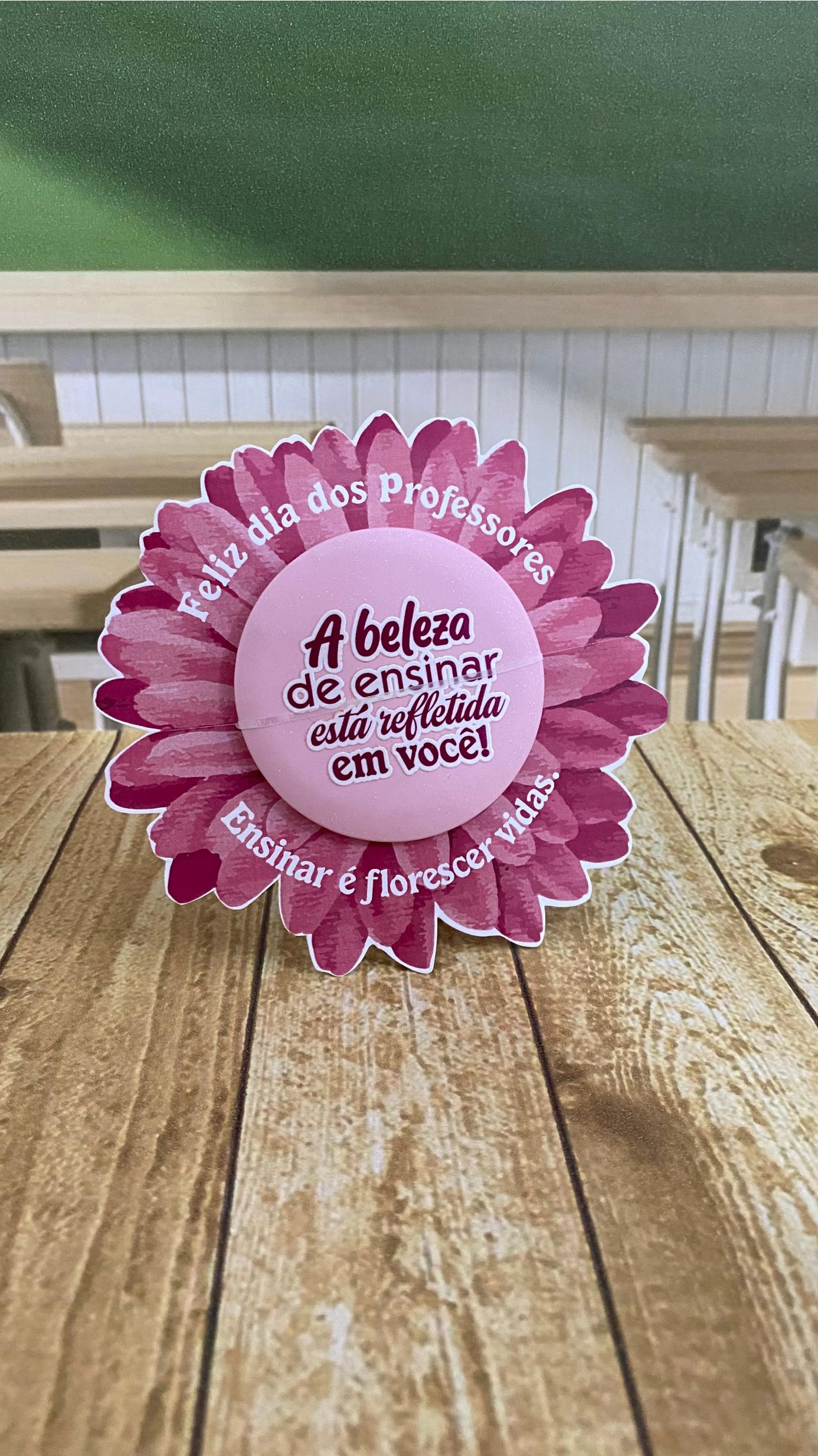 đ Mimo Criativo: Flor com Espelhinho Dia dos Professores (Arquivo Digital) - Imagem 4