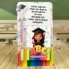 Arquivo Digital – Cartão para Bloquinho e Lápis | Tema ABC Formatura Infantil