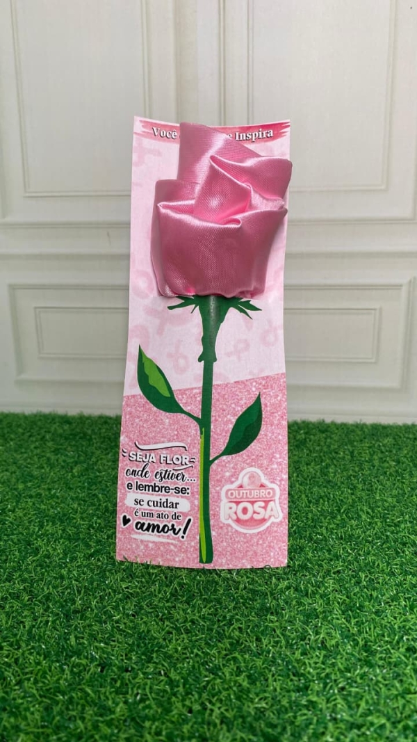 Cartão Rosa para Touca de Cetim - Outubro Rosa - Imagem 4