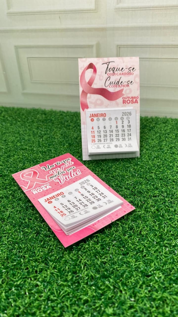 Arte para calendário de geladeira - Outubro rosa - Imagem 3