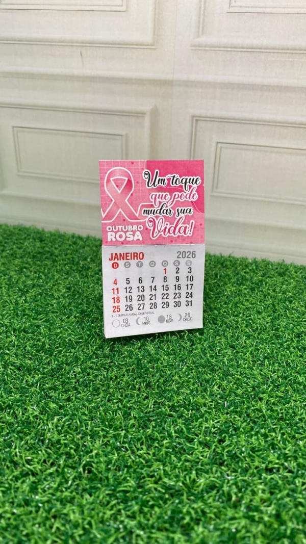 Arte para calendário de geladeira - Outubro rosa - Imagem 4