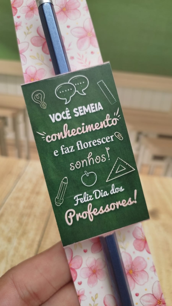Card para Lápis Dia do Professor - Arquivo Digital - Imagem 2