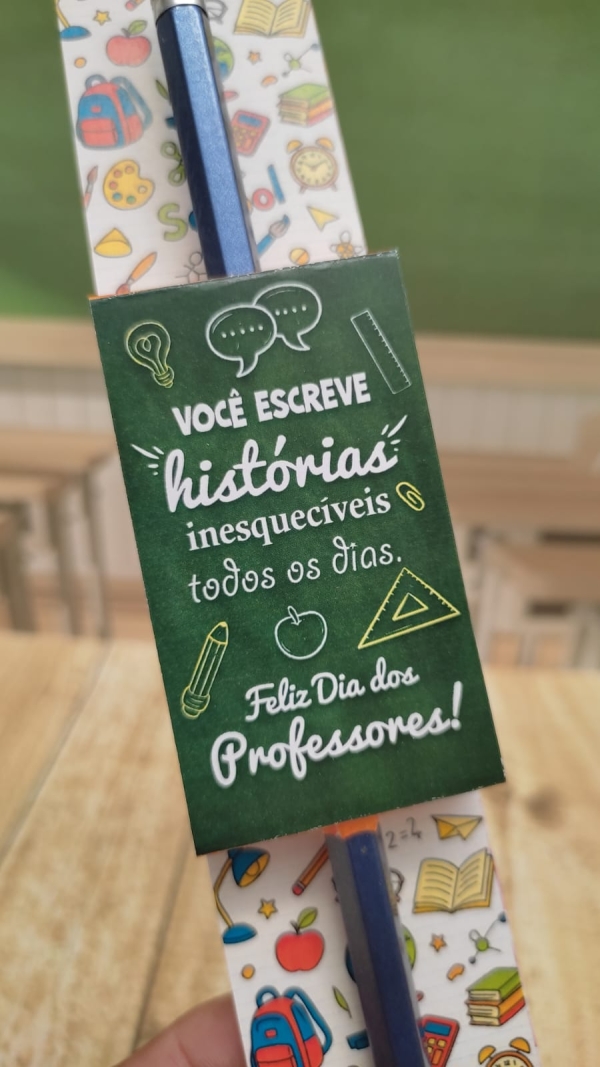 Card para Lápis Dia do Professor - Arquivo Digital - Imagem 3