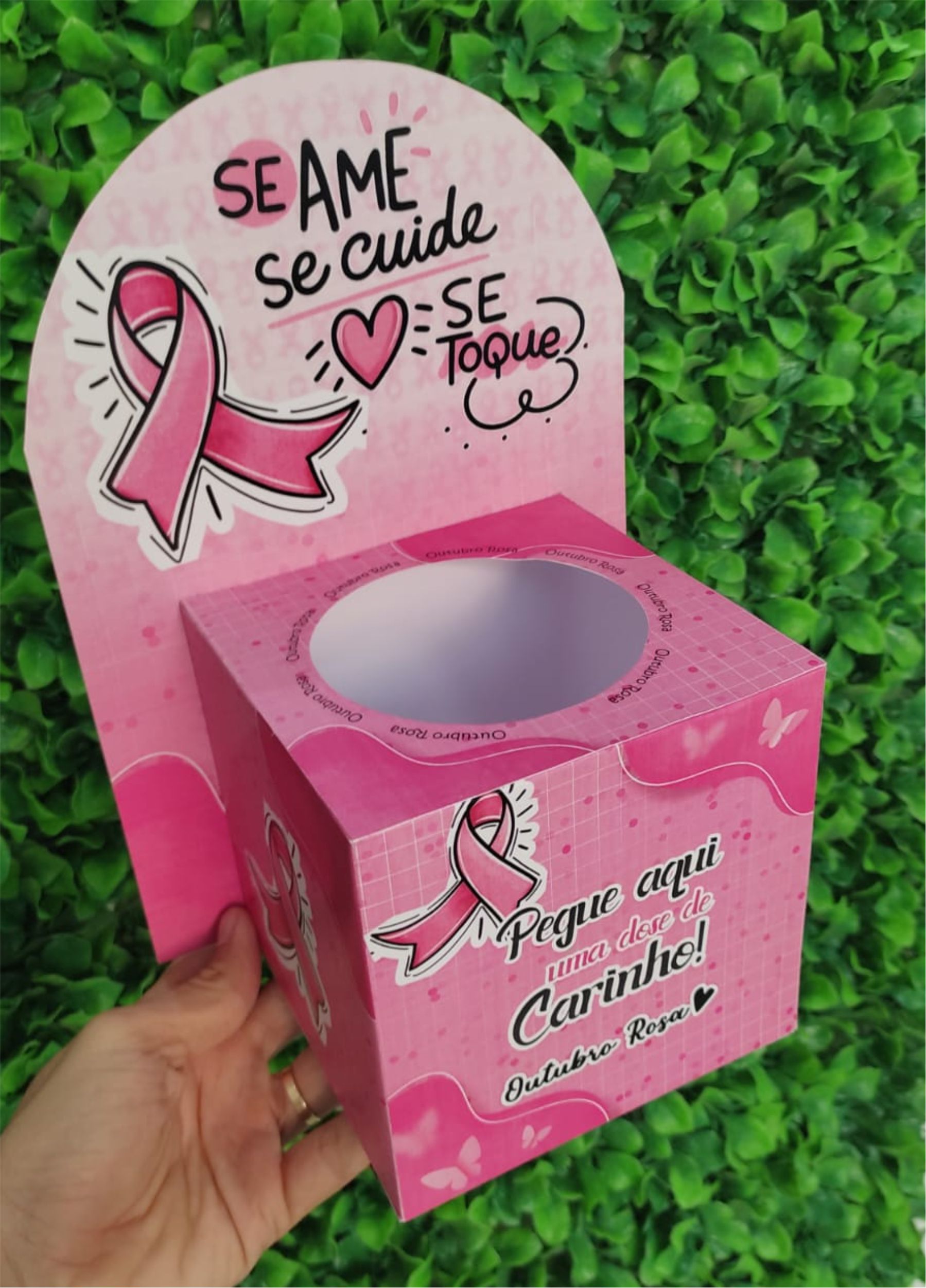 đ Arquivo Digital â Caixa + CartĂ”ezinhos Motivacionais Outubro Rosa đ - Imagem 4