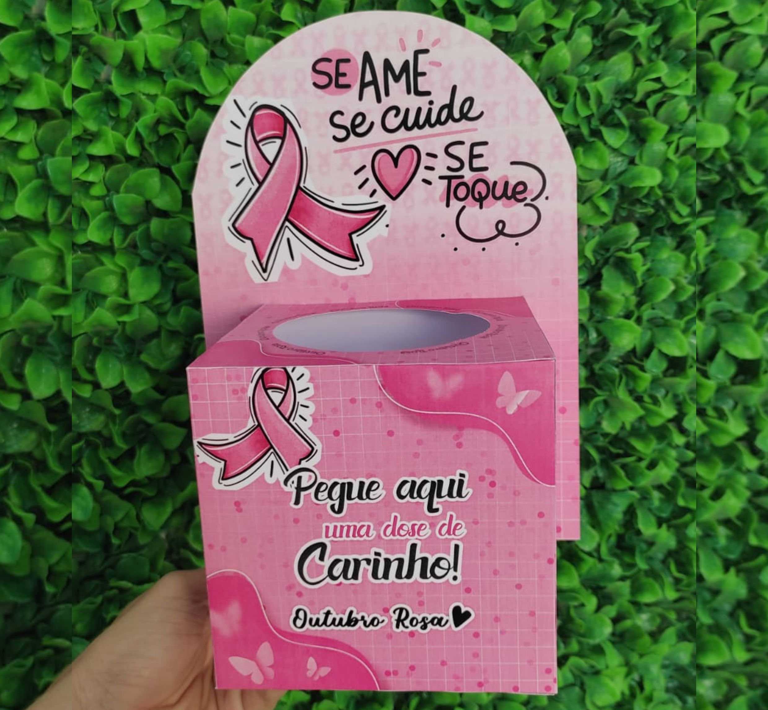 đ Arquivo Digital â Caixa + CartĂ”ezinhos Motivacionais Outubro Rosa đ