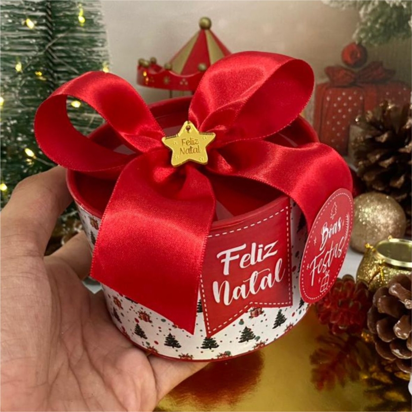 Rótulo Natalino para Tubo Lata | Arquivo Digital 🎄🥂✨