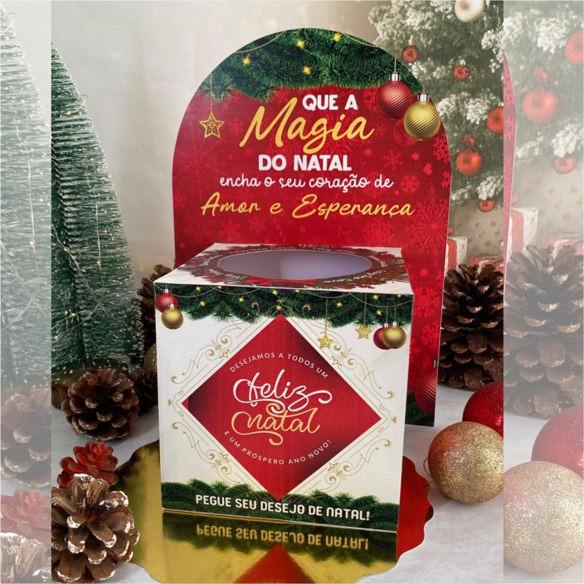 Caixa dos Desejos Natalinos | Arquivo Digital com CartÔes para Imprimir