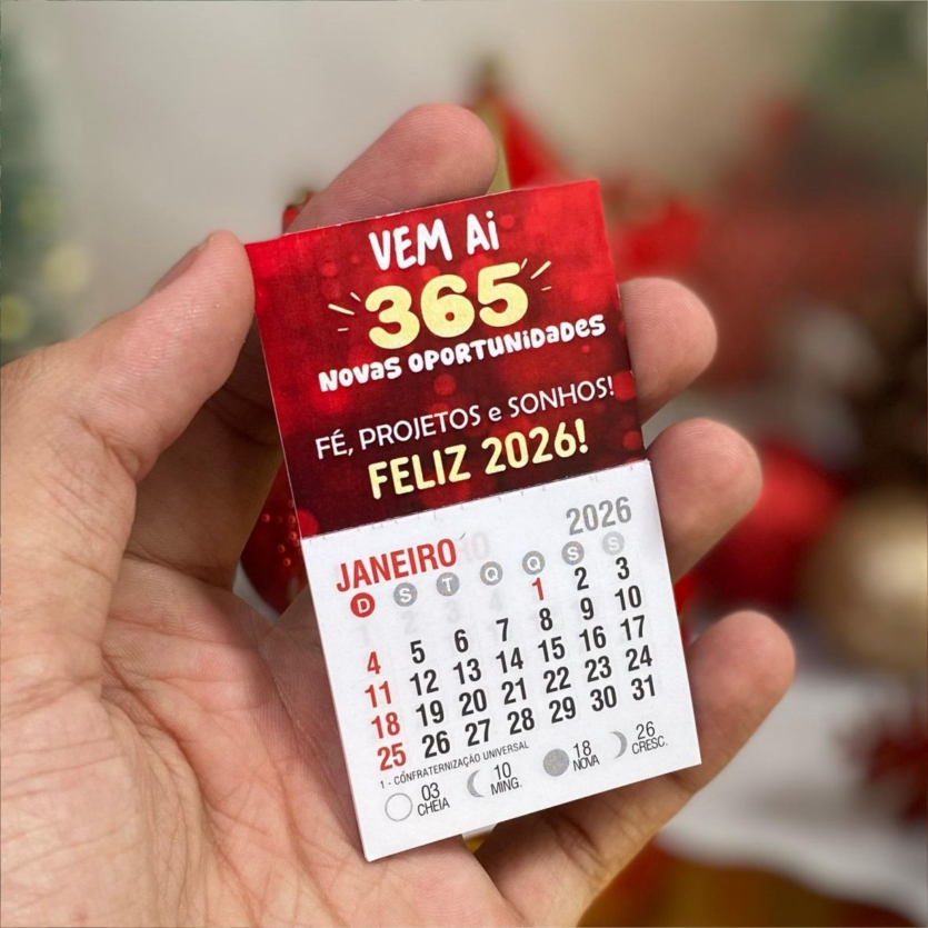 Calendário de Geladeira | Arquivo Digital Natalino 📆🎄