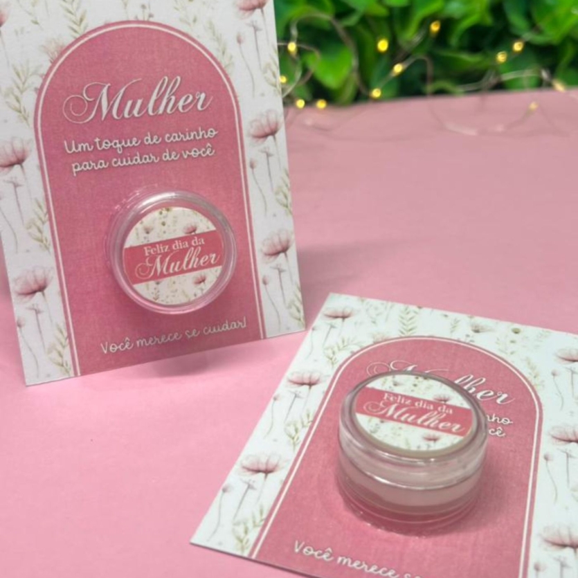 Cartão para Mini Hidratante – Dia da Mulher (Arquivo Digital)