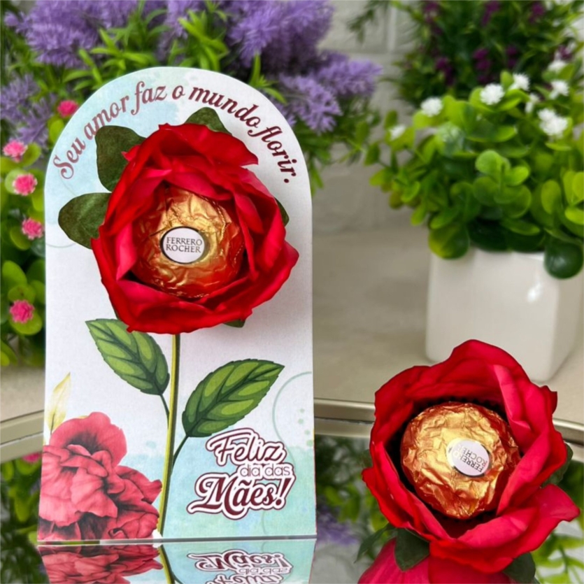 Arte Cartão Ferrero Rocher Dia das Mães – Doce Amor